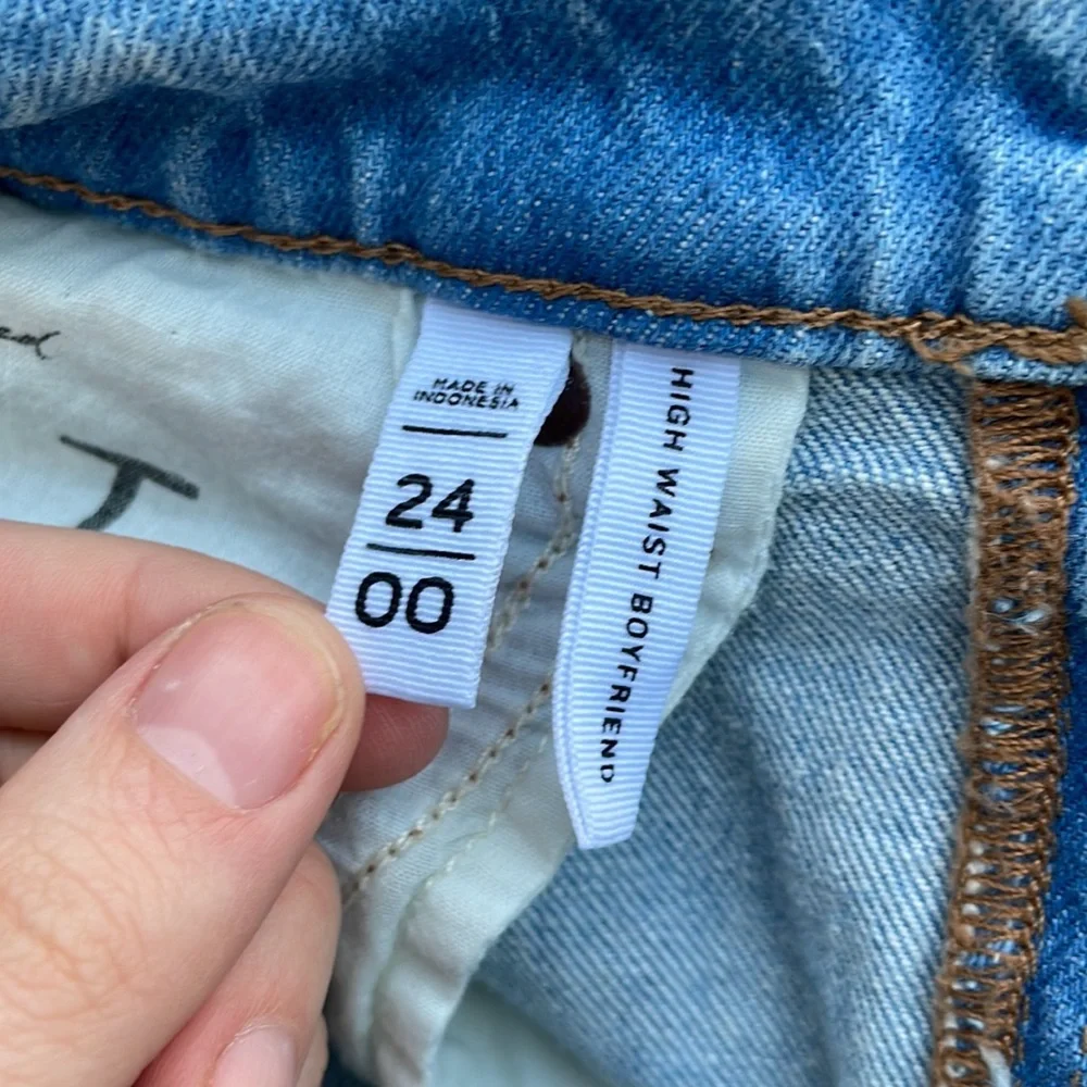 LOFT High-Rise Light Wash Boyfriend Jeans